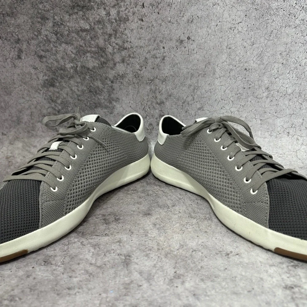 Cole Haan GrandPro Rally Sneakers Mens 13 Grey Laser Cut Knit Stitchlite C26625